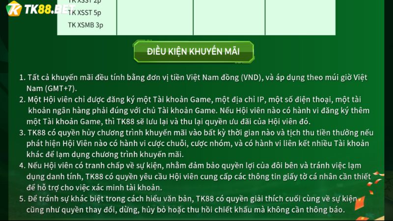 Điều kiện khuyến mãi Tết đến - Game vui - Lì xì lớn